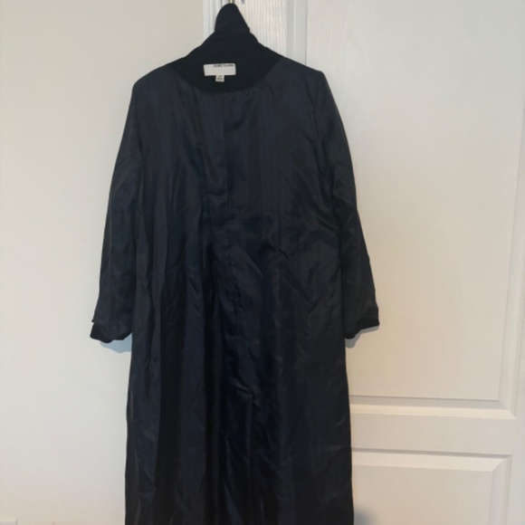 Navy Anne Klein Maxi coat - Picture 3 of 5